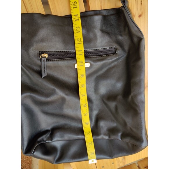 Max Studio Shoulder Bag Slouch Soft Black Hobo Style Purse, Handbag Approx 14X11 - Picture 7 of 11